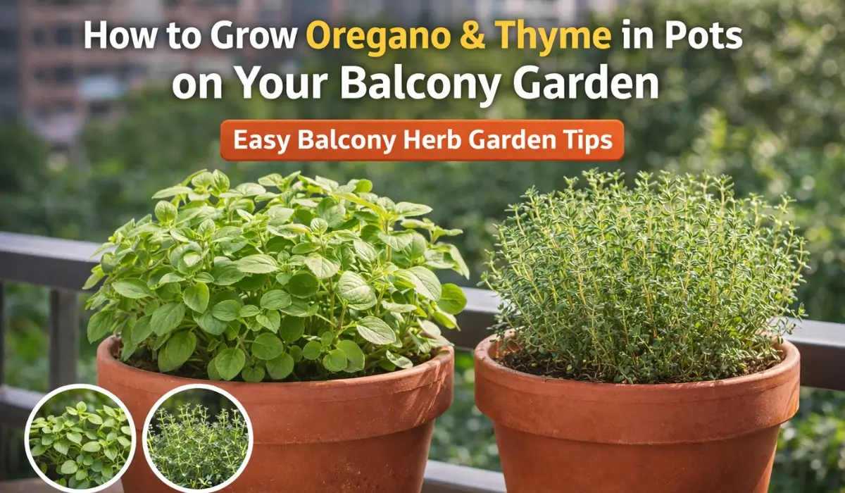 grow oregano and thyme in pots