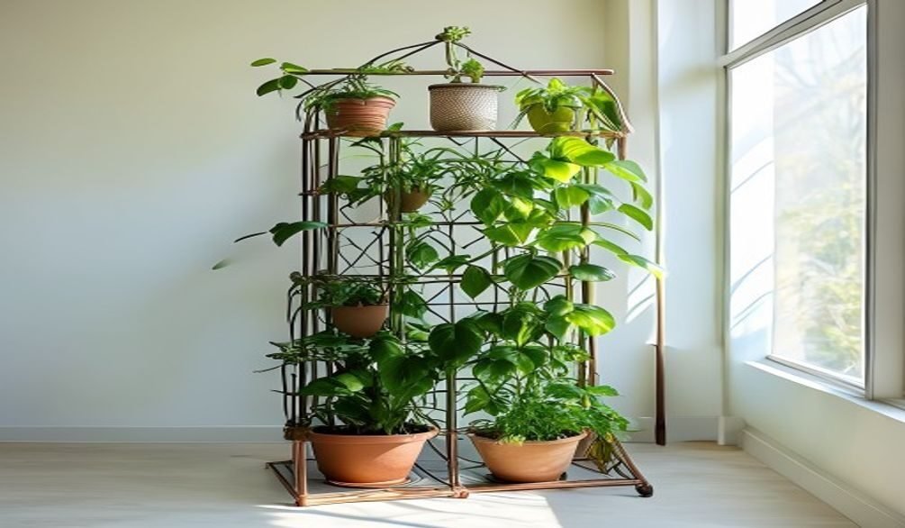 Easy DIY Indoor Plant Trellis — Easy diy indoor plant trellis: 7 simple steps for growth